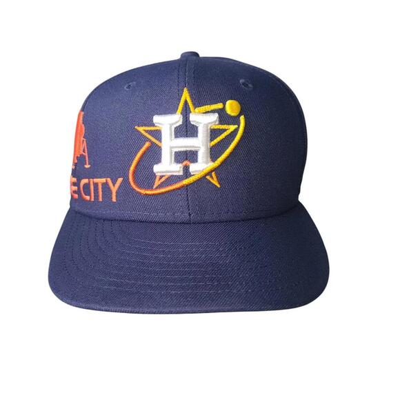 Houston Astros "Space City" New Era Fitted Cap - Size 7 1/8 - Picture 1 of 8
